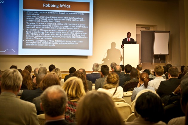 Zitto Kabwe speaking at the Africa Initiative